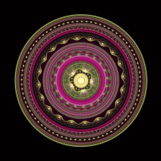 FRACTAL ART DESIGN GREETING CARD Mandala 15